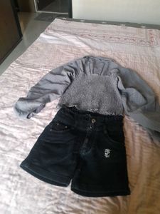 Cute Top and Shorts Set