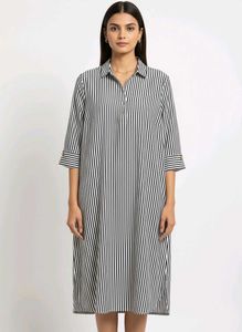 Black & White XL Long Dress | Free Delivery