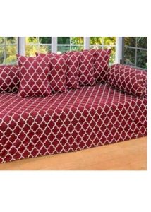 Brand New Diwan Bedsheet With 5 Cuison 2 Round Co