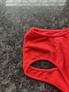 Free Size Racer Back Red Top