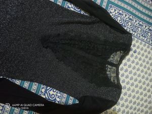 Black Shimmery Bodycon Dress