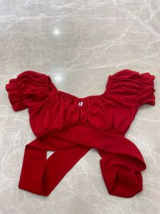 Red Crop Top