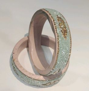 Light Sea Green Lakh Kangan