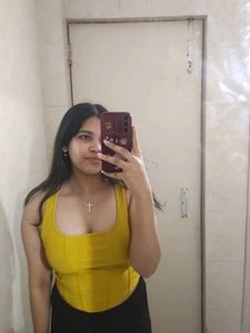 Yellow Corset Top