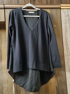 Zara Knit Black High Low Top
