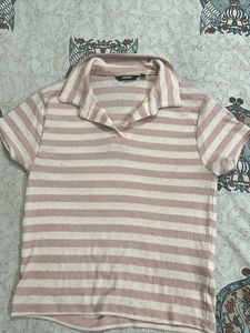 Striped Polo Top- Westside
