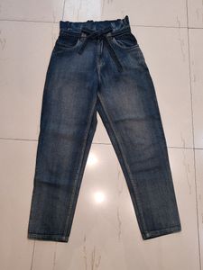 Sassafras Bluish -charcoal Paperbag Jeans
