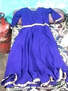 Long Frock With Churidar Salwar