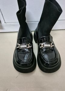 Chunky Goth Loafer With Socks Attached. On Sale