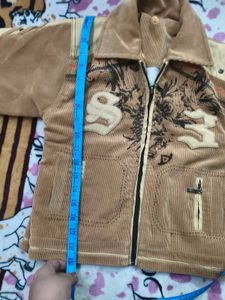 Boys Brown Corduroy Cotrise Jacket for 5-7 years