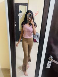 Brown Flared Pants