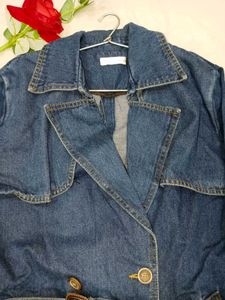 Dashing Denim Trench Coat