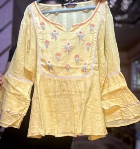 Srishti Brand Pure Soft Cotton Embroidered Top