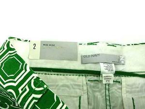 Green Patterned Shorts