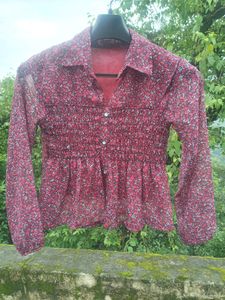 Cute Frock Style Crop Top