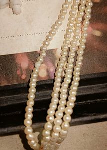 beautiful  white  beads chains