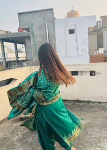 Winter Green Embroidered Salwar Kameez