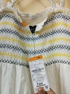 Zudio Cute White Sundress