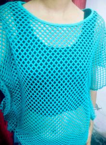 Casual Crochet Net Top