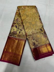 Gold Pure Kanchipuram Silk Sarees
