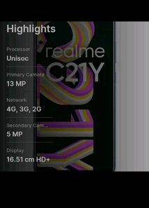 Realme C21Y Smartphone Fixed Price