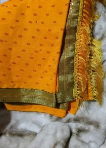 Yellow,Red Saree Combo