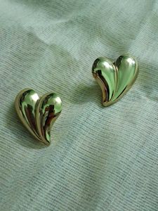 Gold Heart Earrings
