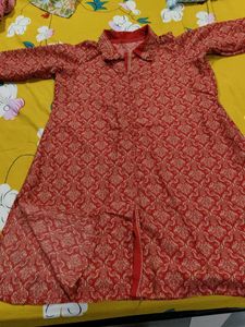 Red Cord Set Kurti