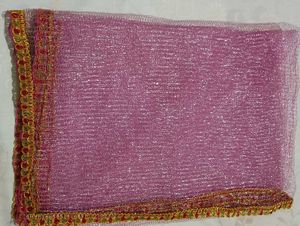 Pink Net Dupatta