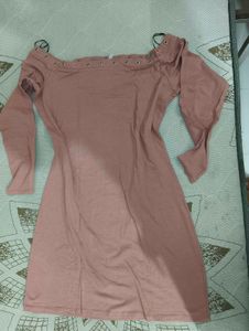 H&amp;M Pink Off Shoulder dress