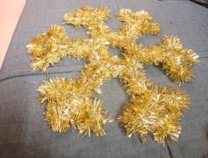 Christmas Tinsel Snowflake Decor