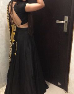 Black Lehanga 3 Piece Set