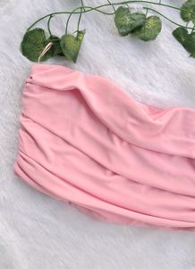 Zara Bustier Corset Pink Top