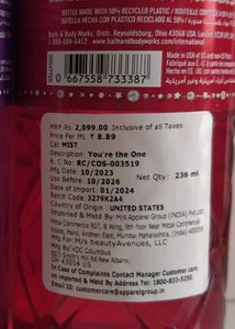 Clearance⏳(All 4) 10ml Mists Decants (VS &amp; BBW)