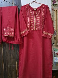 Myntra Maroon Complete Suit Set 🔥