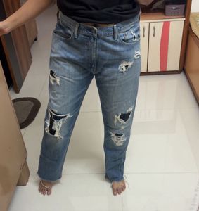 Ripped Denim Jeans