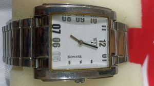 Sonata Men's Silver Watch