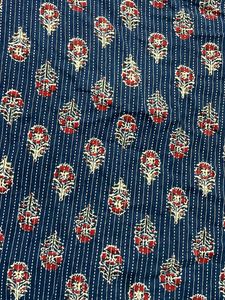 Blue Printed Short Kurti For Women