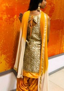 Yellow Salwar Kameez Suit