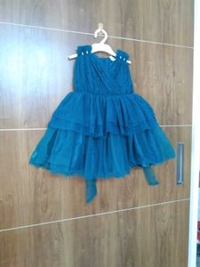 Teal Sparkle Party Dress