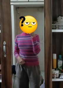 Striped Turtleneck Top