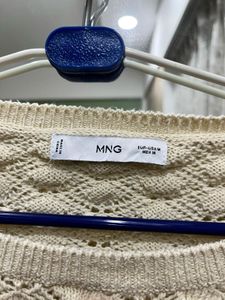 MANGO Openwork Panel Sweater