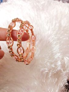 Trendy Rose Gold Bangles