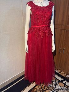 Elegant Red Ethnic Gown