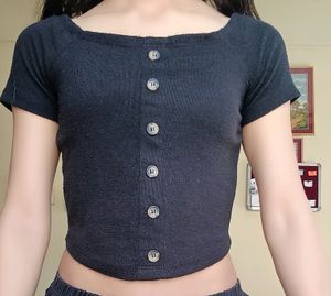 Black Crop Top