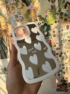 iPhone 13 Pro Korean Heart Mirror Phone Case