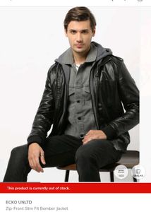 Ecko UNLTD Zip-Front Bomber Jacket
