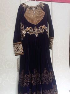 Wedding Wear Floor Length Gown With Dupatta