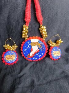 Hand-paintedJewellery set