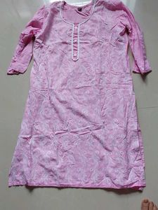 Pink Embroidered Kurti